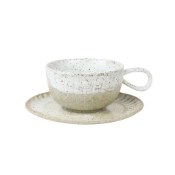 Robert Gordon Mugs & Cups-Ceylon Cup & Saucer / White