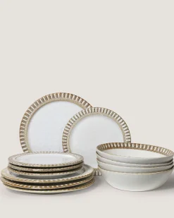 Robert Gordon Dinner Sets-12pc Adelaide Dinner Set / Birch