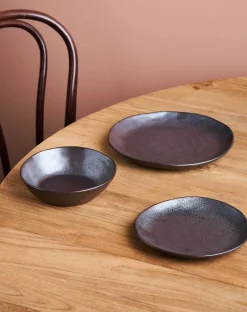Robert Gordon Dinner Sets-12pc Earth Dinner Set / Black