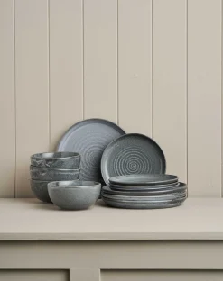 Robert Gordon Dinner Sets-12pc Small Portions Terra Dinner Set / Storm