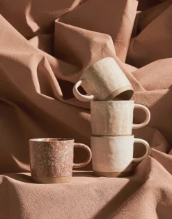 Robert Gordon Mugs & Cups-Strata Mugs / Pink